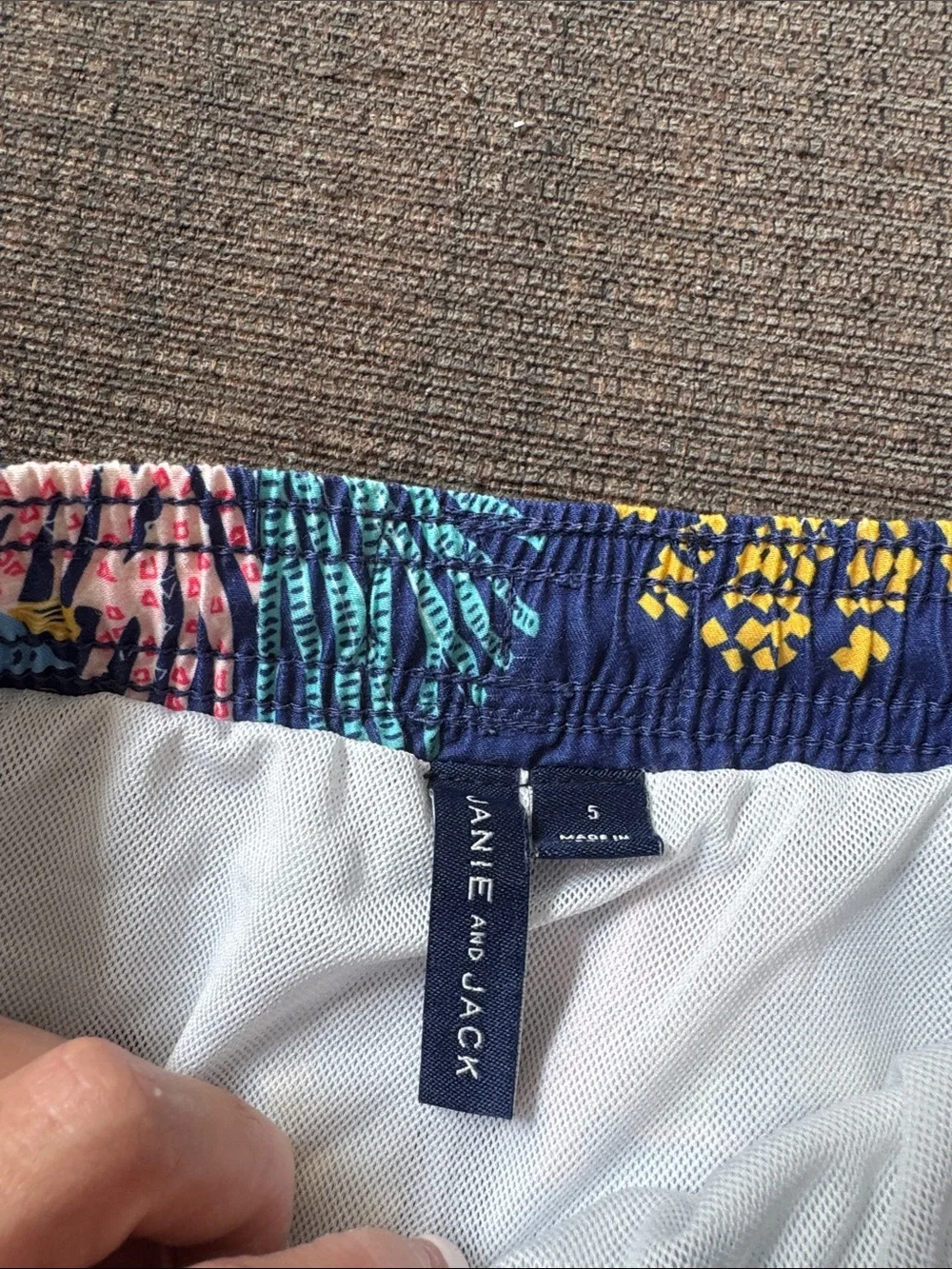 Janie & Jack boys swim trunks 5